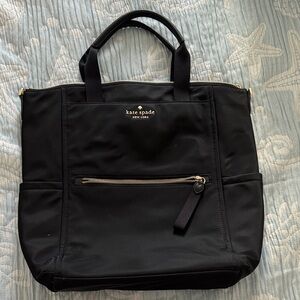 Kate Spade Black Nylon Tote